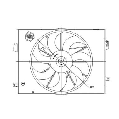 Мотор вентилятора охлаждения LFK 0880