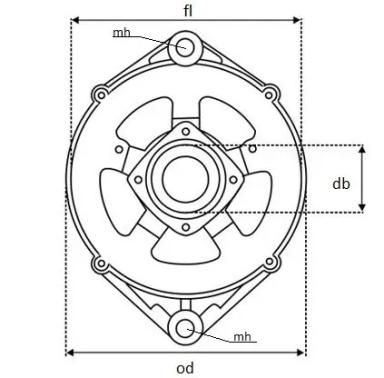 Крышка генератора передняя TT81420