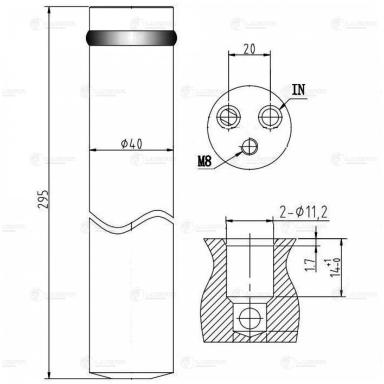 Ресивер-осушитель кондиционера LCR 1502