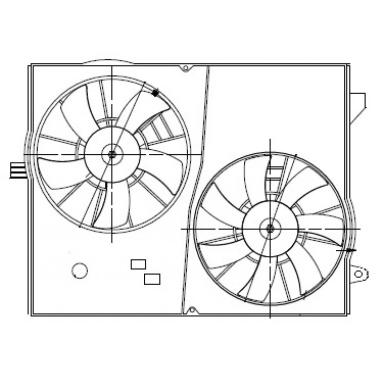 Мотор вентилятора охлаждения LFK 0543