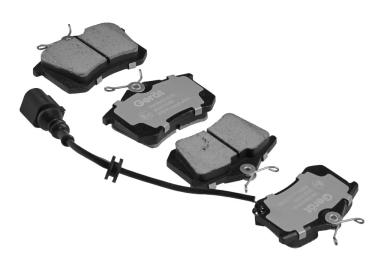 Колодки тормозные дисковые задние BPR087PG